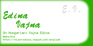 edina vajna business card